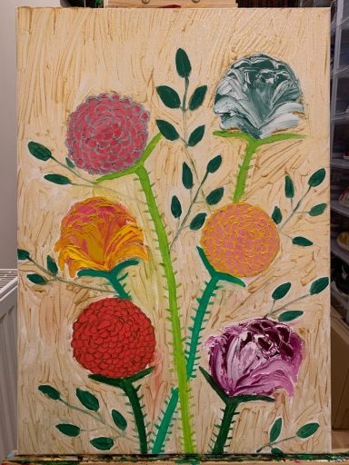 Roses in Gold Finished in 2023