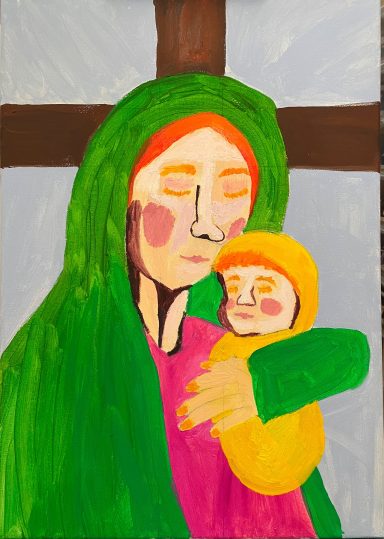 Holy Mother and Child 01 Finished in 2024